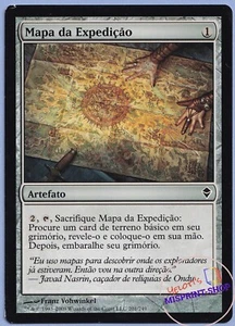 Expedition Map Portuguese Mtg MISPRINT. Search BASIC land instead any land - Imagen 1 de 5