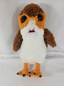 Build a Bear Porg Plush Star Wars Bird Owl Stuffed Sitting 12 inch No Sound BAB - Picture 1 of 7