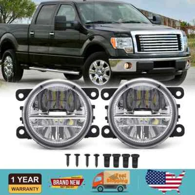 LED Front Fog Lights Bumper Driving Lamp For Ford F150 F-150 2009-2012 2013 2014 - Image 1 of 4