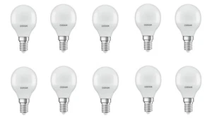 10x Osram LED STAR Classic Kugel E14 5,5W = 40W kaltweiß EEK:F (Spektrum A-G) - Bild 1 von 3