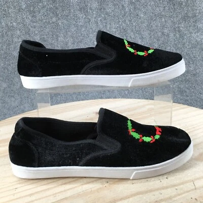 Isaac Mizrahi Loafer Womens 10 Black Holiday Slip On Round Toe Casual Comfort - Image 1 of 4