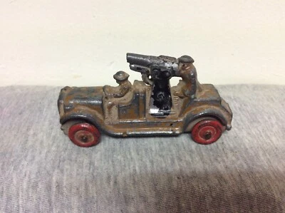 Camión de armas antiaéreas Barclay vintage n.º 198 juguete Foto 1 de 4