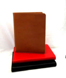 Graphic Image Notebook Refillable 9" Leather Cover Spiral Lined Pages TAN - Picture 1 of 9