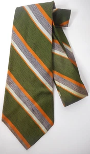 Corbata para hombre sin marca multicolor a rayas diagonales algodón seda RN20152 57" X 3 7/8" - Imagen 1 de 8