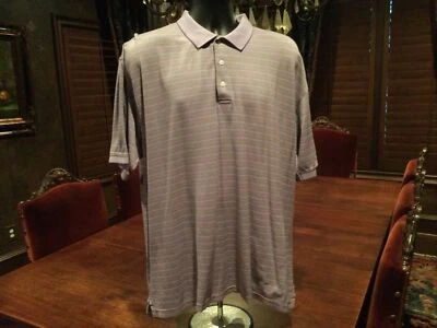 Alan Pusser Mercerized Cotton Mens Shirt. Purple Striped. Great Condition. XL - Image 1 of 4