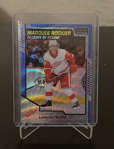 2020-21 O-Pee-Chee Platinum NHL GUSTAV LINDSTROM Marquee Rookie Blue Surge #182