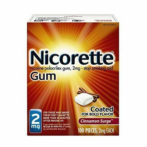 Nicorette 100-Pieces 2mg Nicotine Gum