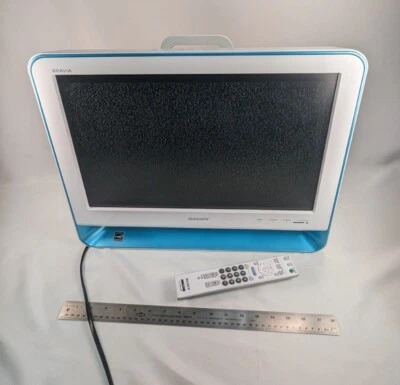 Sony Bravia KDL-19M4000 White with Neon Blue TV Television With Remote WORKS!  - Image 1 of 4