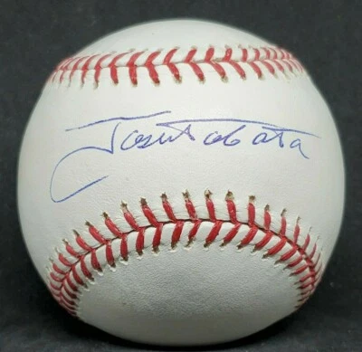 José Tabata Autografiado Firmado Oficial Grandes Ligas de Béisbol  Foto 1 de 2