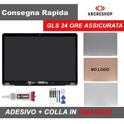 LCD DISPLAY RETINA ASSEMBLATO PER MACBOOK AIR 13 (2020) A2179 SCHERMO SENZA LOGO - Immagine 1 di 2
