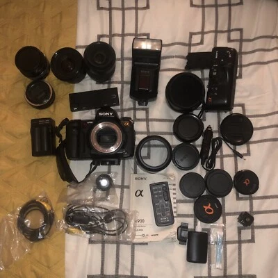 Cámara réflex digital Sony a900 lente única con muchos extras Foto 1 de 4