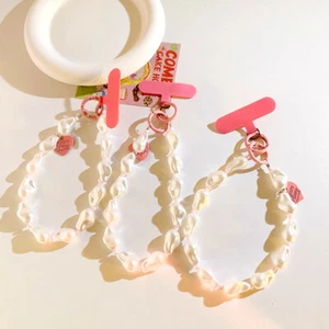 Acrylic Pearl Bead Lanyard Phone Chain Prevent Loss Key Buckle Phone Case Decor - Zdjęcie 1 z 19