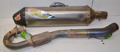 Kawasaki KX 250F Full Exhaust Muffler Pipe PRO CIRCUIT TITANIUM Ti-5 2009-2013 - Image 1 of 4