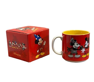 Mickey Mouse Kaffeetasse 1928 Heute exklusiv Disneyland Paris Disney rot gelb - Bild 1 von 12