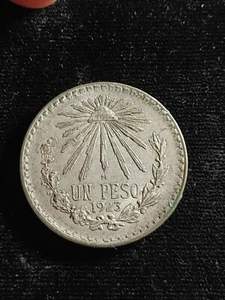 1923 M Mexico Silver Peso XF/AU T308 - Picture 1 of 2
