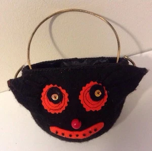 Katherine's Collection Halloween schwarze Katze Eimer Handtasche Tasche Display - Bild 1 von 5