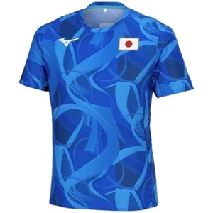 Mizuno 2024 Japan logo support T-shirt unisex blue - Picture 1 of 2
