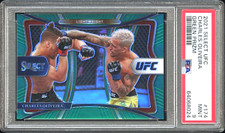 2021 Panini UFC Debut Select CHARLES OLIVEIRA Green Prizm 2/5 PSA 9 POP 2 #174