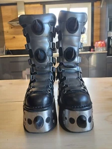 Nuevas botas de plataforma Rock Rubber Spike edición limitada para mujer años 90 - Imagen 1 de 20