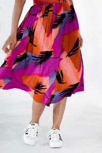 Talla: Falda S HABERDASHER DE COLECCIÓN Estampado Floral Línea A Midi Mujer   - Imagen 1 de 12