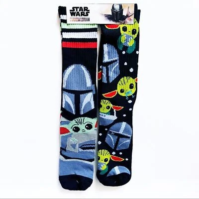 Calcetines The Mandalorian Crew para hombre mujer Disney Baby Yoda Grogu divertido regalo Foto 1 de 4