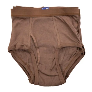Vintage BVD DSCP Underwear Briefs x5 Size 32 Brown Military Government Issue Men - Picture 1 of 8