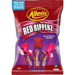 Allens Red Ripperz Redskins Raspberry Candy Bag 800g - Picture 1 of 2