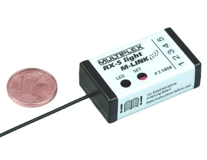 Multiplex 2.4 GHz Empfänger RX5 light M-LINK - nur 7 Gramm  2,4GHZ - Bild 1 von 1