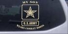 My Son Wears Combat Boots Army Car Truck Window Decal Sticker Desert Sand 6X5.6