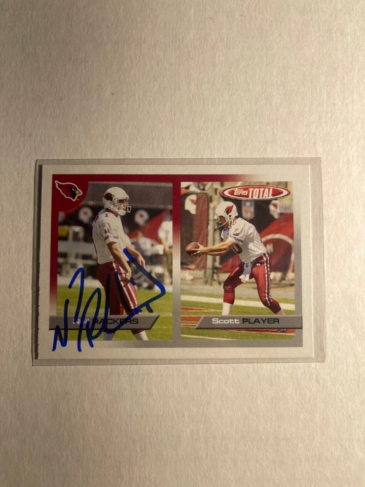 Arizona Cardinals NEIL RACKERS Signed Card - Image 1 of 1