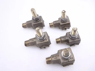 5 Pk Thomas & Betts Cast Bronze 8AWG Solid to 2/0 AWG Cable to Transformer Tank - Image 1 of 4