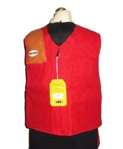 Red Hunting Vest Vintage 60s Sportsman Size Small NOS - Picture 1 of 8