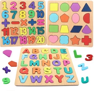 Niwlix Wooden Learning Educational Board for Kids, Puzzle Toys for 2 Years Old - Picture 1 of 8