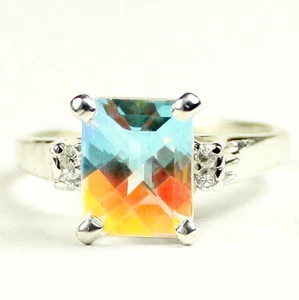 Mercury Mist Topaz , 925 Sterling Silver Ladies Ring, SR221-Handmade - Picture 1 of 5