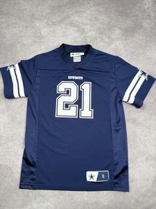Camiseta de fútbol americano Dallas Cowboys niños pequeña azul NFL Ezekiel Elliott 21 camisa - Imagen 1 de 18