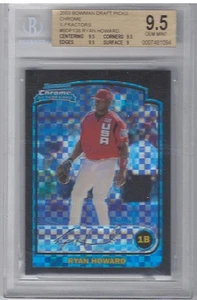 BGS Gem Mint 9.5 2003 Bowman Chrome Draft Picks Ryan Howard X-Fractor /130 - Bild 1 von 1