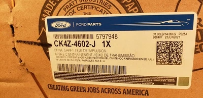 Eje de transmisión de aluminio sección delantera OEM 15-17 Ford Transit 150-350 HD CK4Z-4602-J Foto 1 de 4
