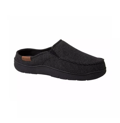 Dearfoams Herren Memory Foam Slipper Clog In/Outdoor Gr. L UK 10-11 schwarz