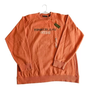 Timberland 1973 Felpa Girocollo Uomo Taglia Xl Arancione - Foto 1 di 12