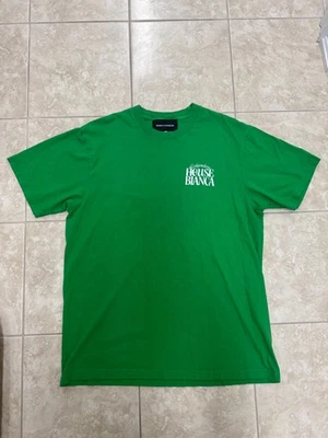 Camisa Bianca Chandon verde y blanca con logotipo de la Casa de Bianca Foto 1 de 4