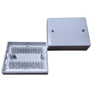 Knights Plastics Intruder Security Alarm Grade 3 Junction Box White 24-Way - Picture 1 of 2