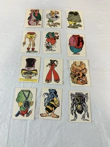 Vintage 1960s Crazy Comic Stick-ons Stickers Lot - Picture 1 of 6