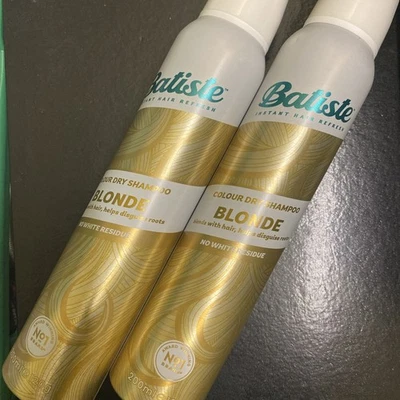 Batiste Dry Shampoo Plus a Hint of Colour Brilliant Blonde 2 X 200ml . Free Post - Image 1 of 4
