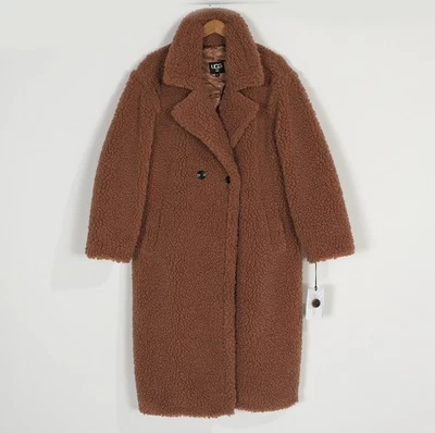 ¡NUEVO! Abrigo largo de peluche UGG Gertrude para mujer XL ~ Radiant Spice marrón rojizo Foto 1 de 4