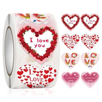 Valentines Sticker Packaging Sticker Wrapping Labels for Envelope Card Journal - Image 1 of 4
