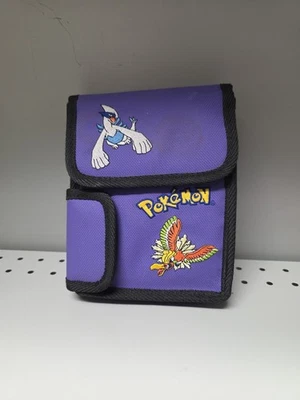 Bolsa de viaje vintage Nintendo GameBoy Pokemon Lugia Ho-Oh púrpura estuche 2000 Foto 1 de 4