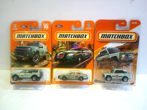 Matchbox National Parks Lot - Ford Bronco, Field Car, Ford Police Interceptor - Picture 1 of 6