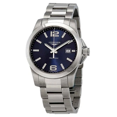Longines Conquest Blue Dial 41mm Men's L3.759.4.96.6 - Image 1 of 3