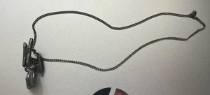 Vintage Star Trek USS Enterprise Anhänger Halskette 17" Verschluss Kette Original Show - Bild 1 von 6