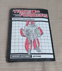 1985 G1 Transformers Jetfire Instruction Booklet - Bild 1 von 1
